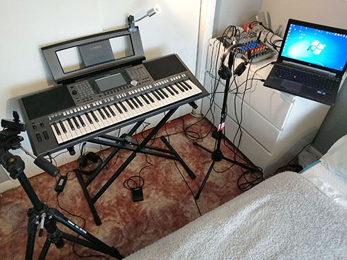 My On Line Studio set-up.